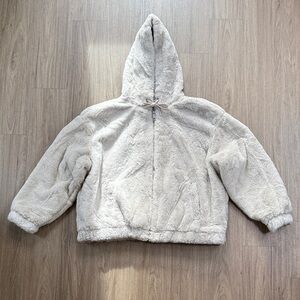 Time and Tru Cream Bomber Jacket